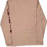 Carhartt Long Sleeve T-Shirt - Medium Pink Cotton