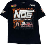 Nos Energy Drink Metal Mulisha T-Shirt - Large Black Cotton