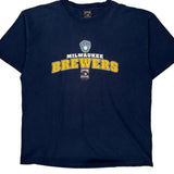 Milwaukee Brewers Cooperstown Collection Mlb T-Shirt - XL Navy Cotton