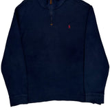 Polo By Ralph Lauren 1/4 Zip - 2XL Navy Cotton
