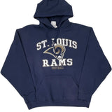 St. Louis Rams Nfl Hoodie - XL Navy Cotton Blend