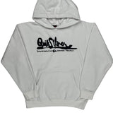 Boardriders Club Quiksilver Spellout Hoodie - Medium White Cotton