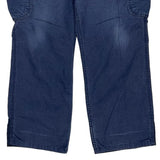 Carhartt Ripstop Cargo Trousers - 36W 30L Blue Cotton Blend