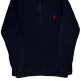 Age 6 Polo By Ralph Lauren 1/4 Zip - Small Navy Cotton