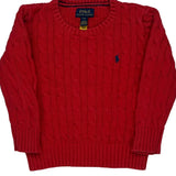 Age 4 Polo By Ralph Lauren Sweater - XS Red Cotton