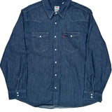 Levis Denim Shirt - 2XL Blue Denim