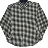 Tommy Hilfiger Checked Shirt - Large Black Cotton