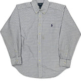 Age 10 Ralph Lauren Shirt - Medium Blue Cotton