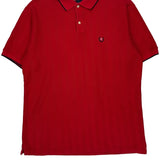 Chaps Ralph Lauren Polo Shirt - Large Red Cotton