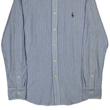 Ralph Lauren Striped Shirt - Large Blue Cotton