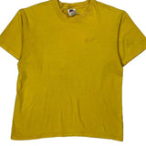 Nike T-Shirt - Medium Yellow Cotton