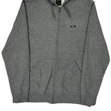 Oakley Hoodie - Large Gray Cotton Blend