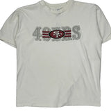 49Ers Adidas Nfl T-Shirt - XL White Cotton