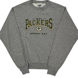 Green Bay Packers Lee Sport Nfl Sweatshirt - Large Grey Cotton Blend