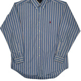 Blake Ralph Lauren Striped Shirt - Medium Blue Cotton