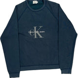 Calvin Klein Jeans Sweatshirt - Medium Blue Cotton