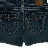 True Religion Denim Shorts - 26W US 0 Blue Denim
