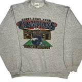 Denver Broncos Tultex Football Sweatshirt - XL Grey Cotton Blend