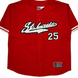 St. Louis Sport Attack Mlb Jersey - Large Red Polyester