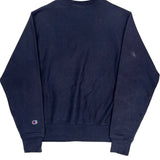Reverse Weave Champion Sweatshirt - Small Navy Cotton