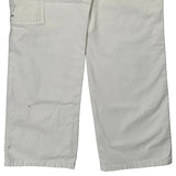 Dickies Double Knee Carpenter Trousers - 34W 32L White Cotton