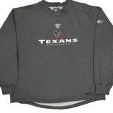 Texans Reebok Nfl Sweatshirt - Large Gray Cotton