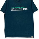 Carhartt Spellout T-Shirt - Medium Blue Cotton