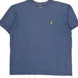 Polo By Ralph Lauren T-Shirt - Large Blue Cotton