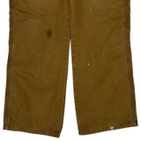 Dickies Double Knee Carpenter Trousers - 34W 30L Brown Cotton