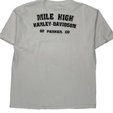 Mile High Harley-Davidson Of Parker, Co Harley Davidson Graphic T-Shirt - XL White Cotton