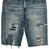 True Religion Denim Shorts - 34W 11L Light Wash Denim