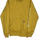 Carhartt Spellout Hoodie - XS Yellow Cotton