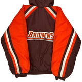 Age 10-12 Cleveland Browns Nfl Football Jacket - Medium Brown Polyester