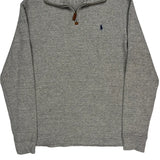 Polo By Ralph Lauren 1/4 Zip - Medium Gray Cotton
