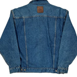Marlboro Checked Denim Jacket - Medium Blue Cotton