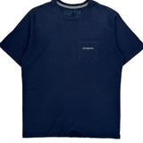 Patagonia Graphic T-Shirt - Small Navy Cotton