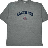 Columbus Blue Jackets Lee Sport College T-Shirt - 2XL Grey Cotton Blend