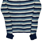 Tommy Hilfiger Striped Sweater - Large Blue Cotton