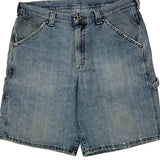 Lee Carpenter Shorts - 36W 11L Blue Denim