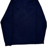 Lacoste Collared 1/4 Zip - Large Blue Cotton