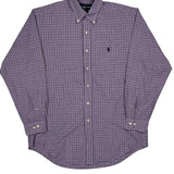 Ralph Lauren Checked Shirt - Medium Purple Cotton