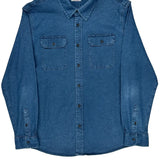 Wrangler Denim Shirt - XL Blue Cotton