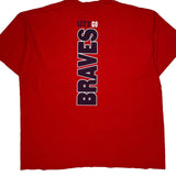 Braves Nike Mlb T-Shirt - 2XL Red Cotton