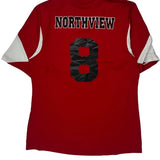 Northview Adidas Football Shirt - Medium Red Polyester