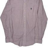 Polo By Ralph Lauren Checked Shirt - Medium Red Cotton