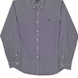 Ralph Lauren Checked Shirt - Large Purple Cotton