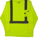 Dickies Long Sleeve T-Shirt - XL Yellow Polyester