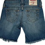 True Religion Denim Shorts - 24W UK 2 Blue Denim