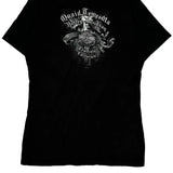 Motorcycles Harley Davidson Graphic T-Shirt - Medium Black Cotton