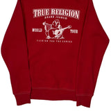 World Tour True Religion Graphic Hoodie - Small Red Cotton
